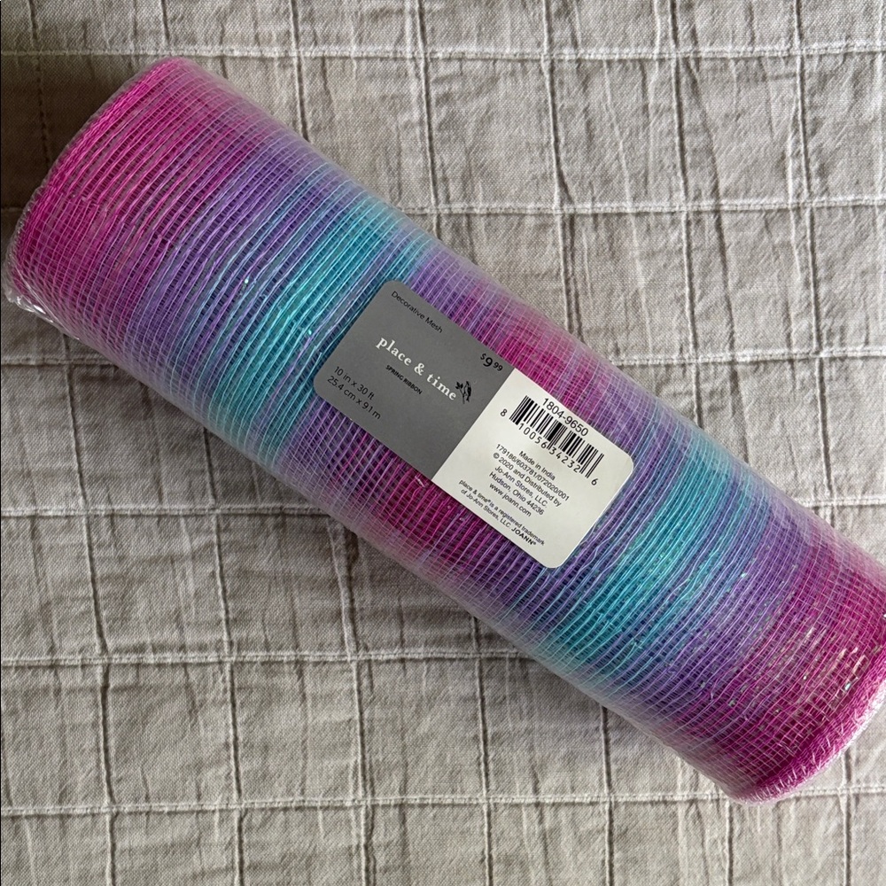 Place & Time Ombre Mesh Roll in Pink and Teal